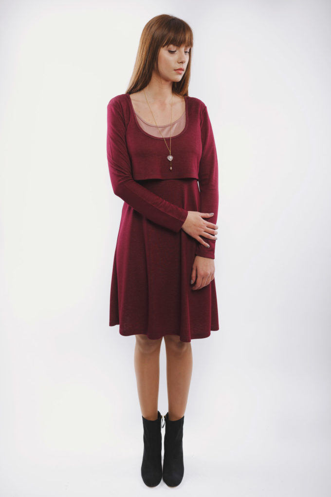 φορεμα θηλασμου midnight red