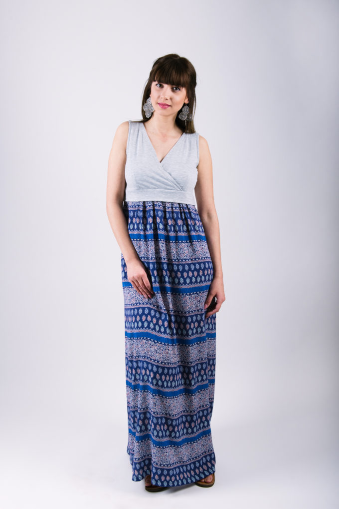 s2dd1 Φορεμα θηλασμου Marine gray