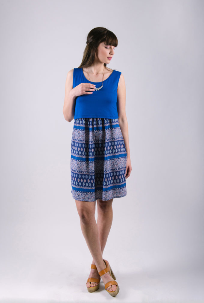 s2lu3 Φορεμα θηλασμου ocean blue