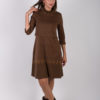knit1 φορεμα θηλασμου Brown knitted