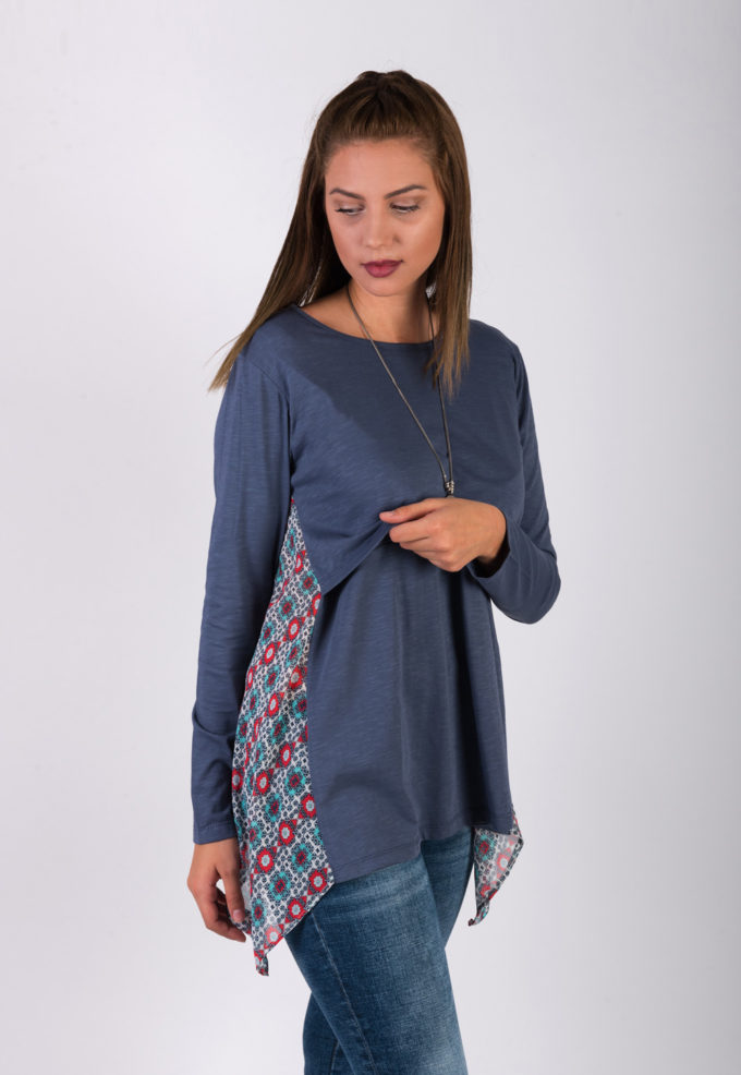 μπλουζα θηλασμου triangle koupepe