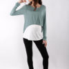 μπλουζα θηλασμου double colour top μπλουζα θηλασμου double colour top