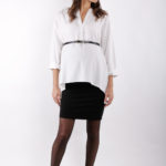 Φούστα tight black και μπλουζα crep shirt