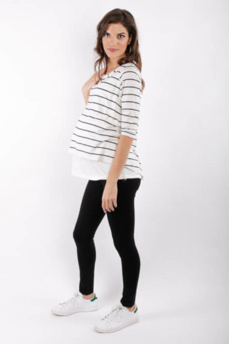 μπλουζα θηλασμου Navy-White stripes
