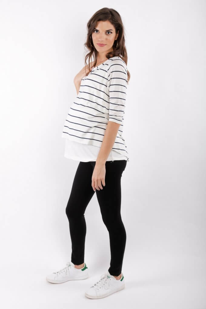 μπλουζα θηλασμου Navy-White stripes