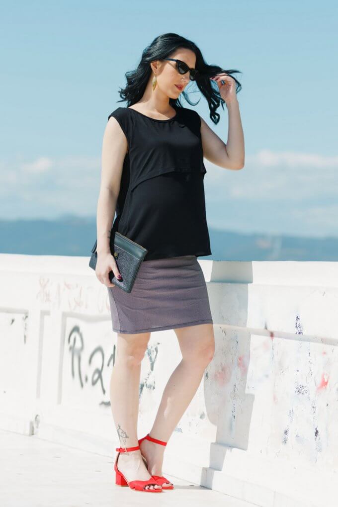 Φουστα εγκυμοσύνης small dots Φουστα εγκυμοσύνης small dots