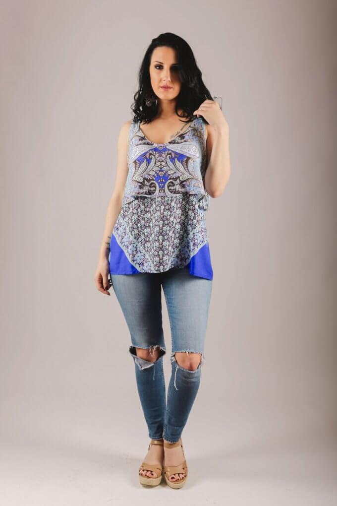 Μπλουζα θηλασμού blue shades