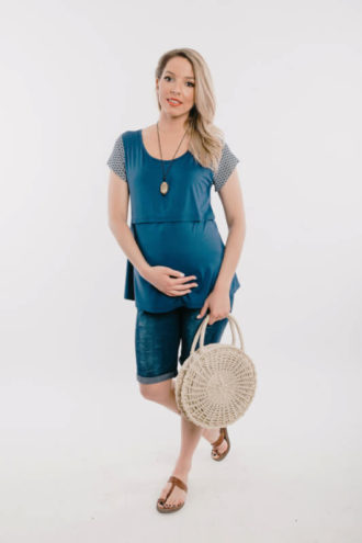 Μπλουζα θηλασμου sea blue