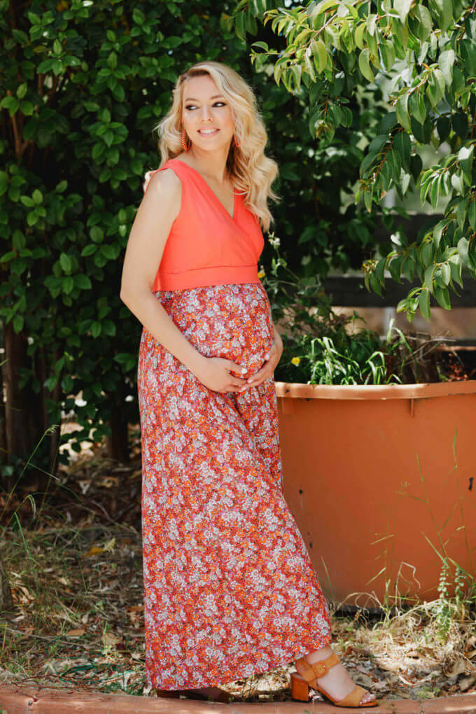 Φορεμα θηλασμού floral maxi Φορεμα θηλασμού floral maxi